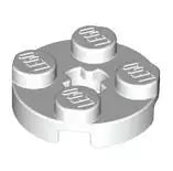 LEGO Platten 4032 Platte rund 2x2 mit Achsloch, weiß