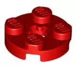 LEGO Platten 4032 Platte rund 2x2 mit Achsloch, rot