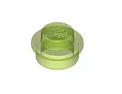 LEGO Platten 4073 Platte rund 1x1, transparent-knallgrün