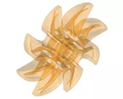 LEGO Luftfahrt 41530 Propeller/Sägeblatt mit 8 Blättern 5D, transparent-orange