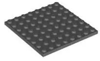 LEGO Platten 41539 Platte 8x8, dunkelgrau