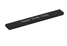 LEGO Fliesen 4162pb135 Fliese 1x8 mit "New York City"-Druck, schwarz
