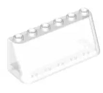 LEGO Cockpit 4176 Windschutzscheibe 2x6x2, transparent-klar