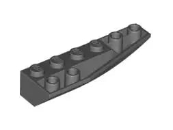 LEGO Schrägsteine 41764 Keil invers 6x2 rechts, dunkelgrau