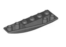 LEGO Schrägsteine 41765 Keil invers 6x2 links, dunkelgrau