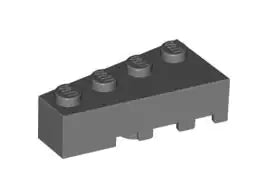 LEGO Sondersteine 41768 Keilstein 2x4 links, dunkelgrau