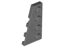 LEGO Sonderplatten 41770 Keilplatte 4x2 Links, dunkelgrau
