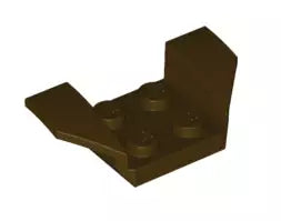 LEGO Fahrzeuge 41854 Kotflügel 2x4 mit ausgestellten Flügeln, dunkelbraun