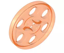 LEGO Technic 4185 Riemenscheibe, transparent-neonorange