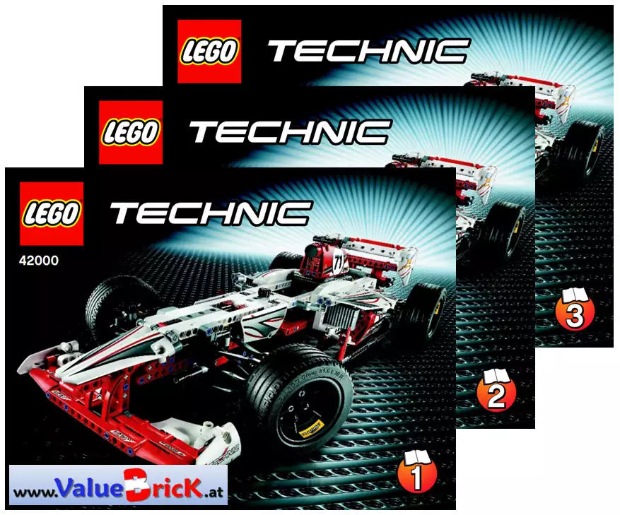 LEGO Technic BAUANLEITUNG 42000 Grand Prix Racer