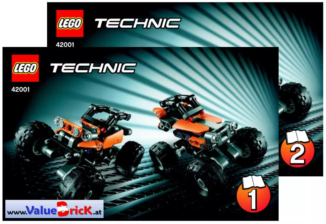 LEGO Technic BAUANLEITUNG 42001 Mini Geländewagen