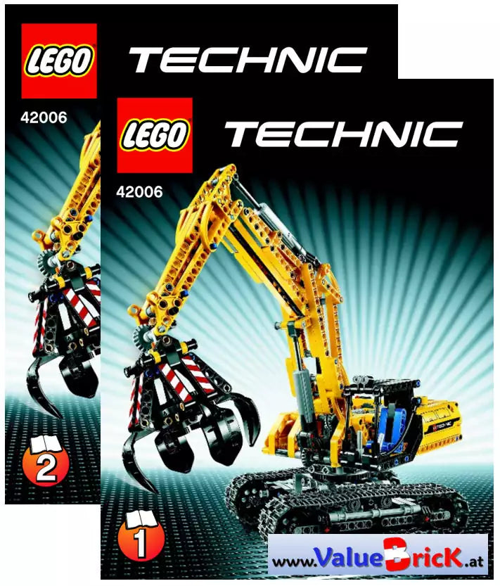 LEGO Technic BAUANLEITUNG 42006 Raupenbagger