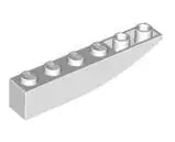 LEGO Schrägsteine 42023 Bogenstein invers 1x6, weiß