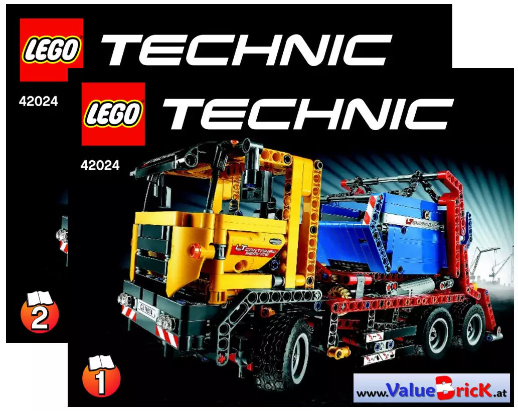 LEGO Technic BAUANLEITUNG 42024 Container-Truck