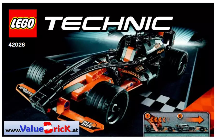 LEGO Technic BAUANLEITUNG 42026 Action Racer