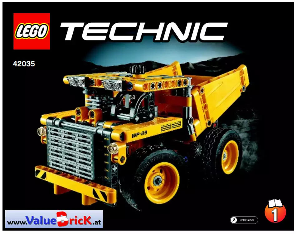 LEGO Technic BAUANLEITUNG 42035 Muldenkipper