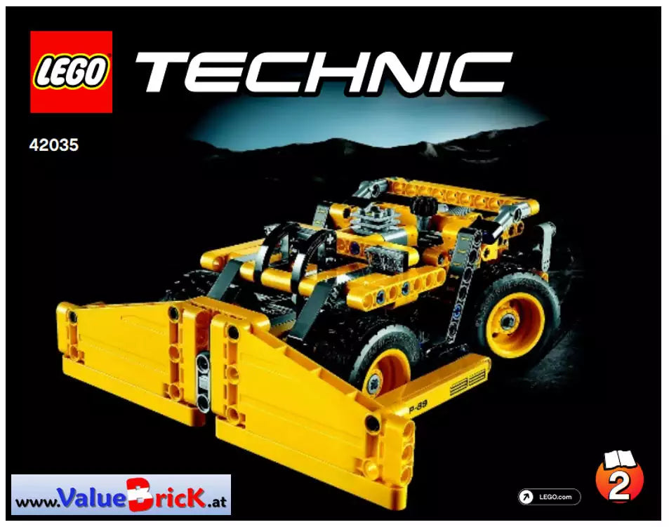 bauanleitung lego technic 42035 Muldenkipper