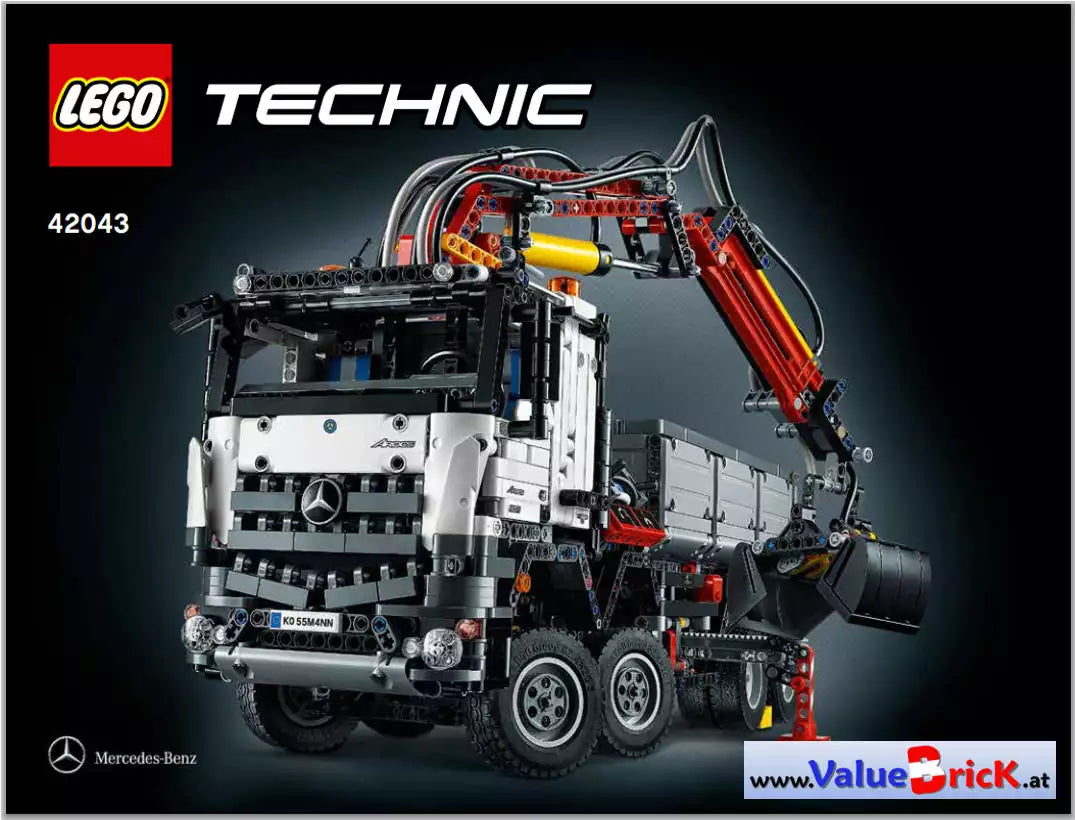 LEGO Technic BAUANLEITUNG 42043 Mercedes-Benz Arocs 3245