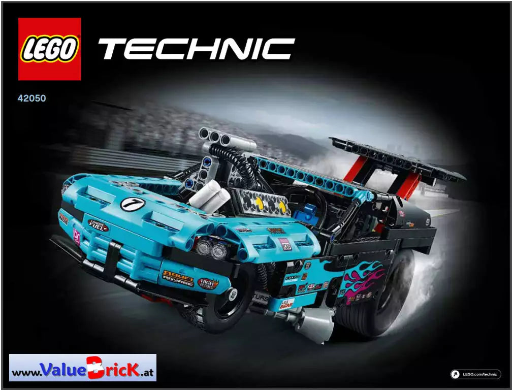 LEGO Technic BAUANLEITUNG 42050 Drag Racer