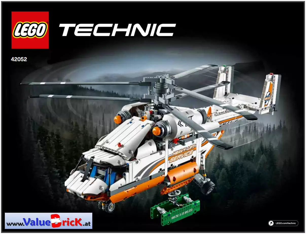 LEGO Technic BAUANLEITUNG 42052 Schwerlasthubschrauber