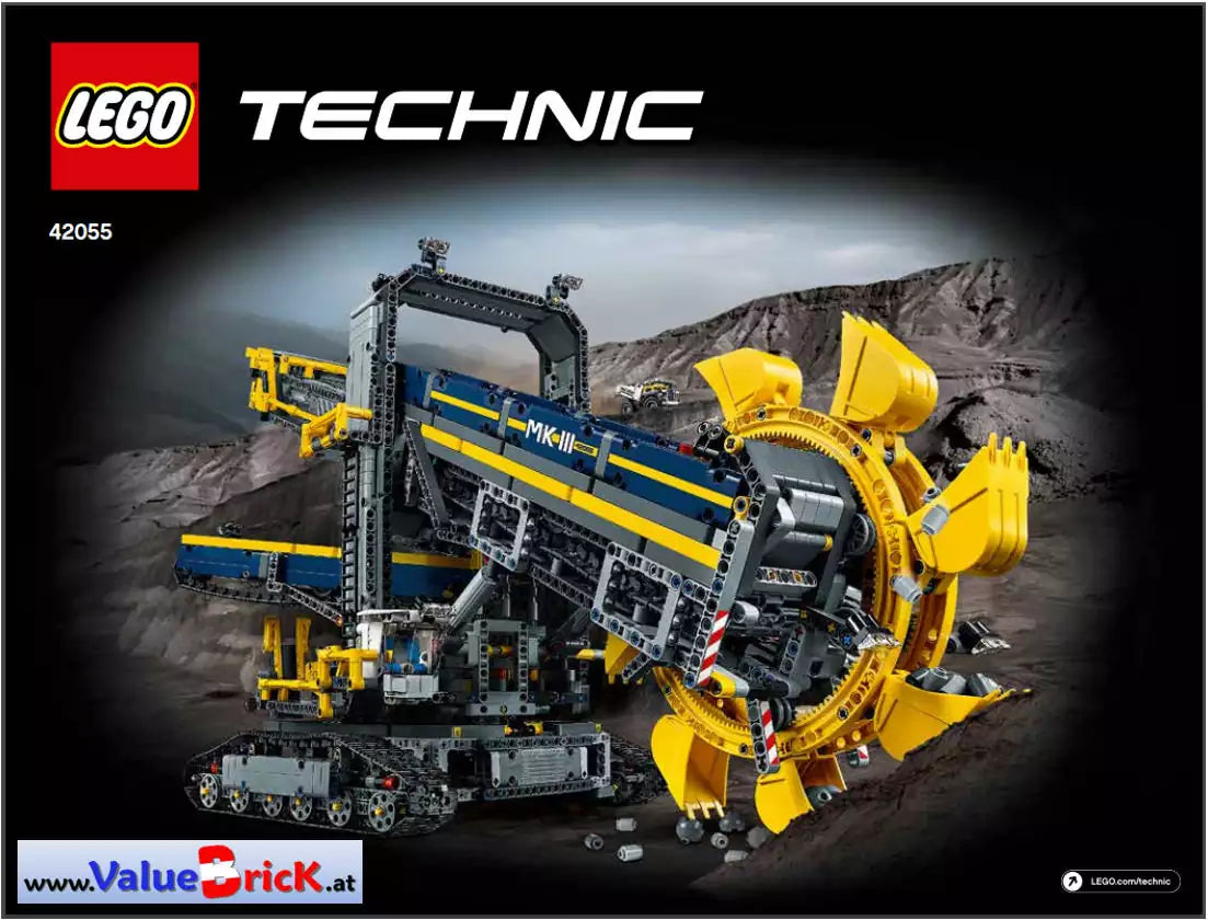 LEGO Technic BAUANLEITUNG 42055 Schaufelradbagger