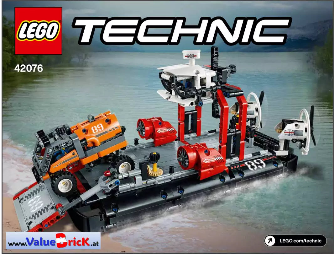LEGO Technic BAUANLEITUNG 42076 Luftkissenboot