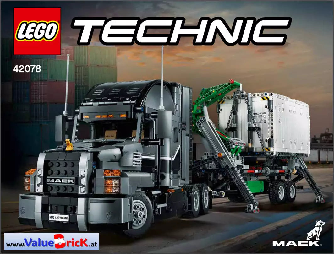 LEGO Technic BAUANLEITUNG 42078 Mack Anthem