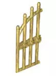 LEGO Türen und Fenster 42448 Gittertorflügel gewölbt 1x4x9, perlgold