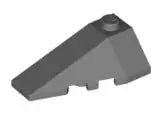 LEGO Sondersteine 43710 Keilstein 2x4, dreifach abgeschrägt, links, dunkelgrau