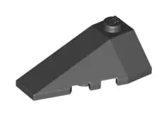 LEGO Sondersteine 43710 Keilstein 2x4, dreifach abgeschrägt, links, schwarz