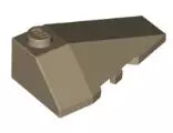 LEGO Sondersteine 43711 Keilstein 2x4, dreifach abgeschrägt, rechts, dunkelbeige