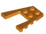 LEGO Sonderplatten 43719 Keilplatte 4x4 mit Ausschnitt, orange