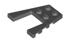 LEGO Sonderplatten 43719 Keilplatte 4x4 mit Ausschnitt, dunkelgrau
