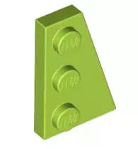 LEGO Sonderplatten 43722 Keilplatte 3x2 Rechts, lindgrün