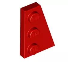 LEGO Sonderplatten 43722 Keilplatte 3x2 Rechts, rot