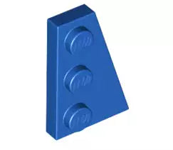 LEGO Sonderplatten 43722 Keilplatte 3x2 Rechts, blau