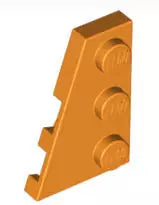 LEGO Sonderplatten 43723 Keilplatte 3x2 Links, orange
