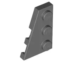 LEGO Sonderplatten 43723 Keilplatte 3x2 Links, dunkelgrau