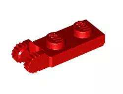 LEGO Gelenke 44302 Scharnierplatte 1x2 (2 Finger, rastend), rot