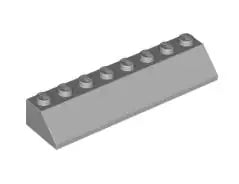 LEGO Schrägsteine 4445 Dachstein 45° 2x8, hellgrau