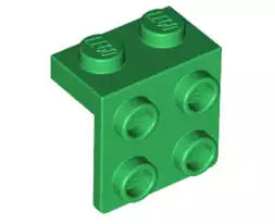 LEGO Sonderplatten 44728 Halter 1x2/2x2, grün