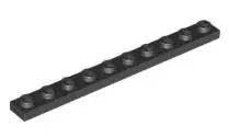 LEGO Platten 4477 Platte 1x10, schwarz