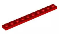 LEGO Platten 4477 Platte 1x10, rot