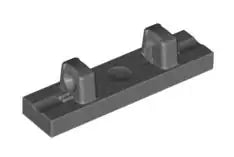 LEGO Gelenke 44822 Scharnierfliese 1x4 (2 Finger, rastend), dunkelgrau