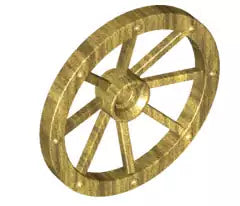 LEGO Fahrzeuge 4489b Kutschenrad (D=33mm), perlgold