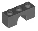 LEGO Steine 4490 Bogenstein 1x3, dunkelgrau