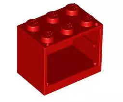 LEGO Behälter 4532 Schrank 2x3x2, rot
