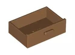 LEGO Behälter 4536 Schublade 2x3, mitteldunkel fleischfarben