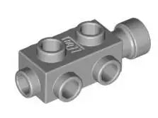 LEGO Sondersteine 4595 Stein 1x2x2/3 mit seitlichen Noppen, hellgrau