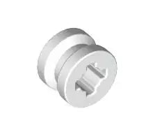 LEGO Räder und Reifen 4624 Felge 8 x 6mm (Radachsloch), weiß